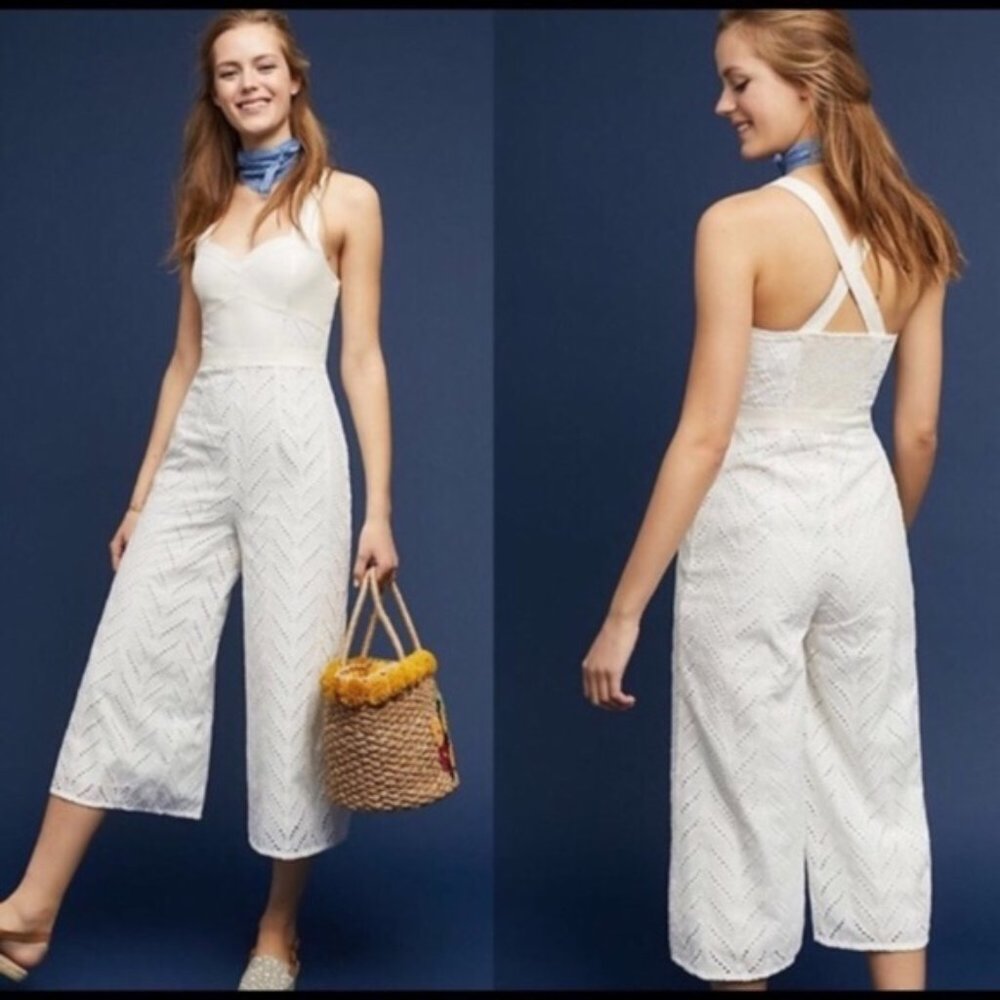 Anthropologie Alice Eyelet Jumpsuit NWT